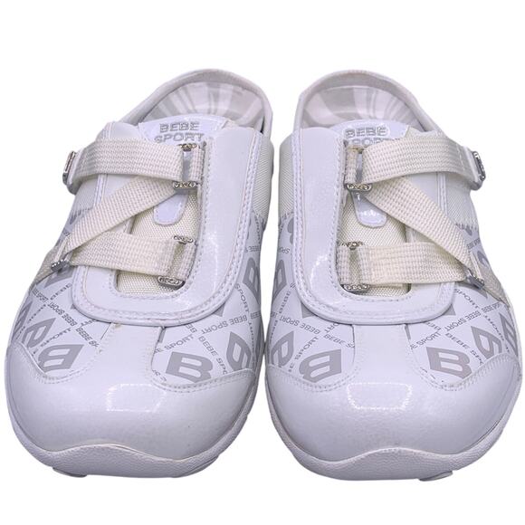 Bebe Sport White/Silver Mercury Rising Logo Sneaker (34792) Size 7.5 NEW in Box - Picture 8 of 9